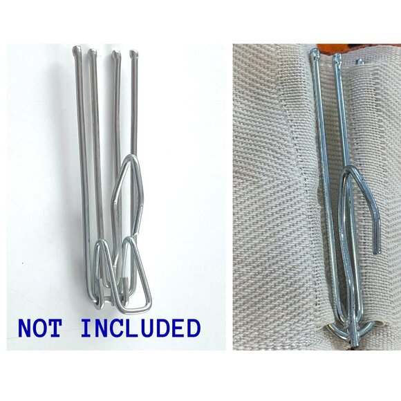 Vintage 70s pleated curtain, burnt orange/brick thick woven panel, price for 1 - Picture 9 of 9